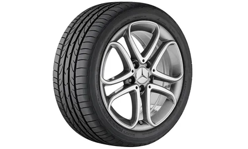 Колесный диск 8,5J×18 ET49 для Mercedes-Benz A207/C207, задняя ось, гималайский серый, 5 двойных спиц — фото 1