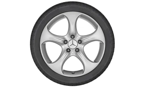Колесный диск 8,5J×18 ET49 для Mercedes-Benz A207/C207, задняя ось, ванадиево-серебристый, 5 спиц — фото 2