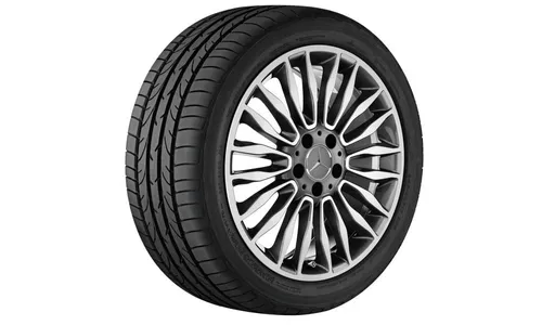 Колесный диск 8,5J×18 ET48 для Mercedes-Benz E-Class 212, передняя и задняя оси, серый металлик Tremolite, с алмазной проточкой, 10 спиц — фото 1