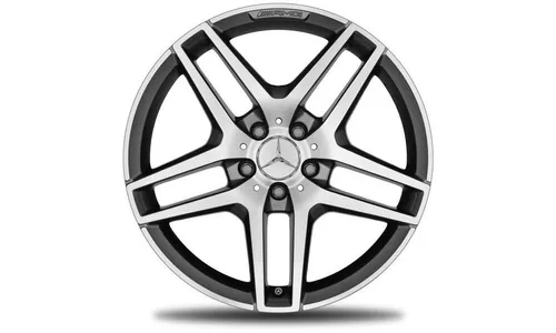 Колесный диск AMG 9J×18 ET54 для Mercedes-Benz E-Class 212, задняя ось, титаново-серый, с алмазной проточкой — фото 1