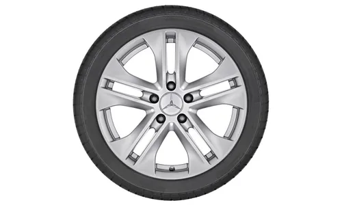 Колесный диск 8J×17 ET48 для Mercedes-Benz W212, передняя и задняя оси, титаново-серебристый — фото 2