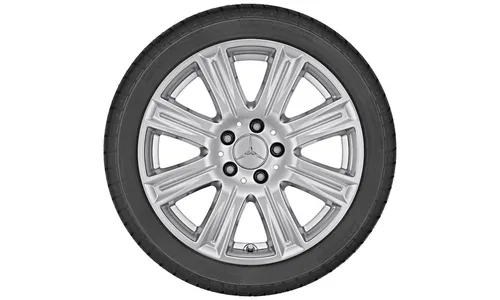 Колесный диск 8,5J×17 ET48 для Mercedes-Benz W212, передняя и задняя оси, стерлингово-серебристый, 8 спиц — фото 3