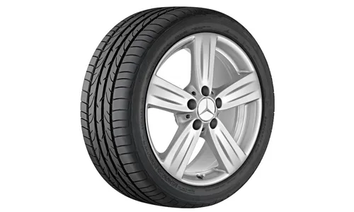 Колесный диск 8J×17 ET48 для Mercedes-Benz W212, передняя и задняя оси, титаново-серебристый — фото 1