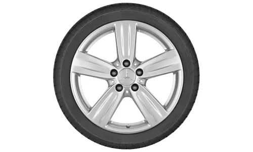 Колесный диск 8J×17 ET48 для Mercedes-Benz W212, передняя и задняя оси, титаново-серебристый — фото 3
