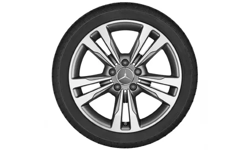 Колесный диск 8J×17 ET48 для Mercedes-Benz W212, передняя и задняя оси, гималайский серый — фото 2