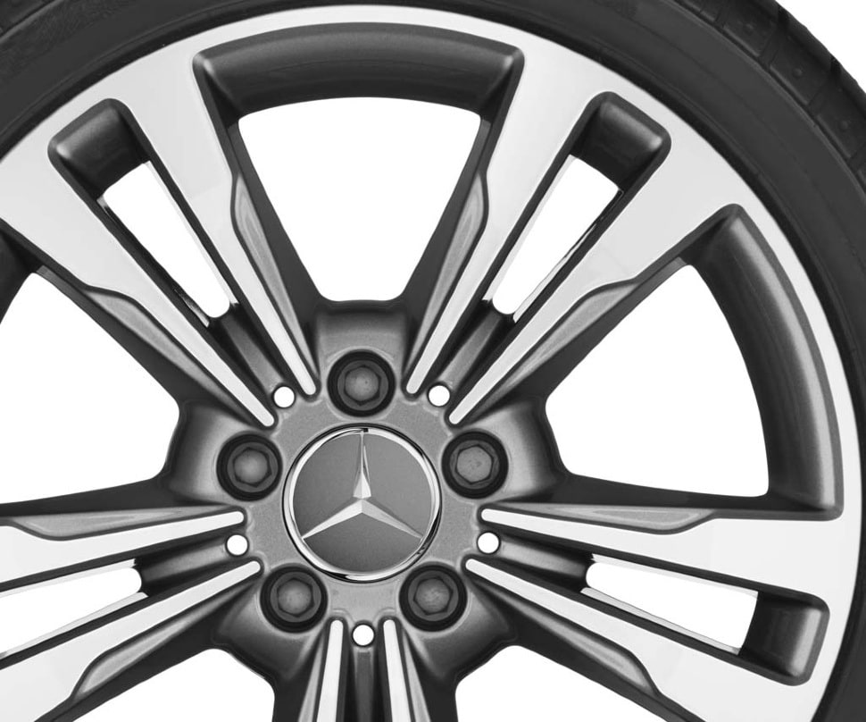Колесный диск 8J×17 ET48 для Mercedes-Benz W212, передняя и задняя оси, гималайский серый — фото 3