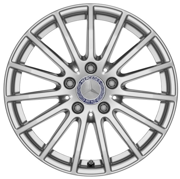 Колесный диск 7J×16 ET32 для Mercedes-Benz E-Class 213, передняя и задняя оси, серебристый Vanadium Silver, многоспицевый — фото 1