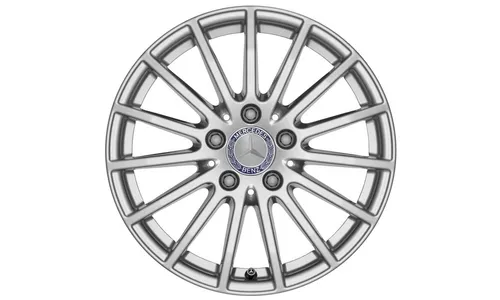 Колесный диск 7J×16 ET32 для Mercedes-Benz E-Class 213, передняя и задняя оси, серебристый Vanadium Silver, многоспицевый — фото 1