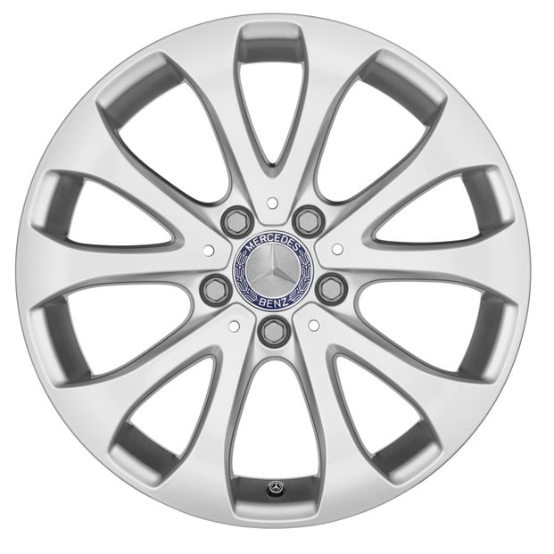 Колесный диск 7,5J×17 ET40 для Mercedes-Benz E-Class 213 / E-Class 238, передняя и задняя оси, серебристый Vanadium Silver, 10 спиц — фото 1