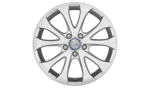 Колесный диск 7,5J×17 ET40 для Mercedes-Benz E-Class 213 / E-Class 238, передняя и задняя оси, серебристый Vanadium Silver, 10 спиц — фото 1