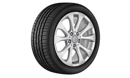 Колесный диск 7,5J×17 ET40 для Mercedes-Benz E-Class 213 / E-Class 238, передняя и задняя оси, серебристый Vanadium Silver, 10 спиц — фото 2