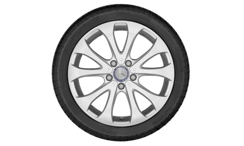 Колесный диск 7,5J×17 ET40 для Mercedes-Benz E-Class 213 / E-Class 238, передняя и задняя оси, серебристый Vanadium Silver, 10 спиц — фото 3
