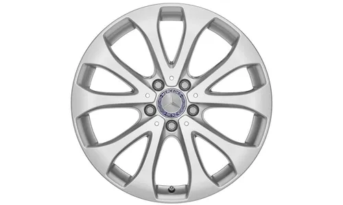 Колесный диск 8J×18 ET43 для Mercedes-Benz E-Class 213 / E-Class 238, передняя и задняя оси, серебристый Vanadium Silver, 10 спиц — фото 1