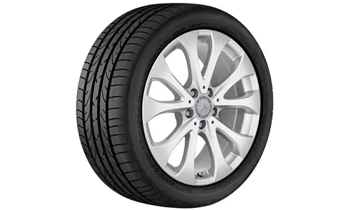 Колесный диск 8J×18 ET43 для Mercedes-Benz E-Class 213 / E-Class 238, передняя и задняя оси, серебристый Vanadium Silver, 10 спиц — фото 2