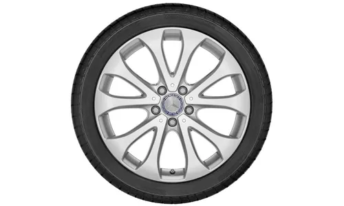 Колесный диск 8J×18 ET43 для Mercedes-Benz E-Class 213 / E-Class 238, передняя и задняя оси, серебристый Vanadium Silver, 10 спиц — фото 3
