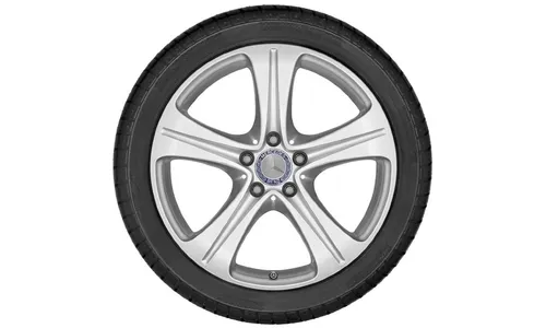 Колесный диск 7,5J×17 ET40 для Mercedes-Benz A238/C238/W213/S213/V213, передняя и задняя оси, ванадиево-серебристый, 5 спиц — фото 2