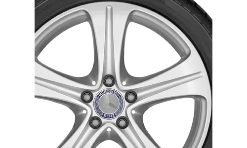 Колесный диск 7,5J×17 ET40 для Mercedes-Benz A238/C238/W213/S213/V213, передняя и задняя оси, ванадиево-серебристый, 5 спиц — фото 3