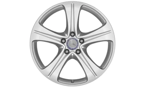 Колесный диск 7,5J×17 ET40 для Mercedes-Benz E-Class 213 / E-Class 238, передняя и задняя оси, серебристый Vanadium Silver, 5 спиц — фото 1