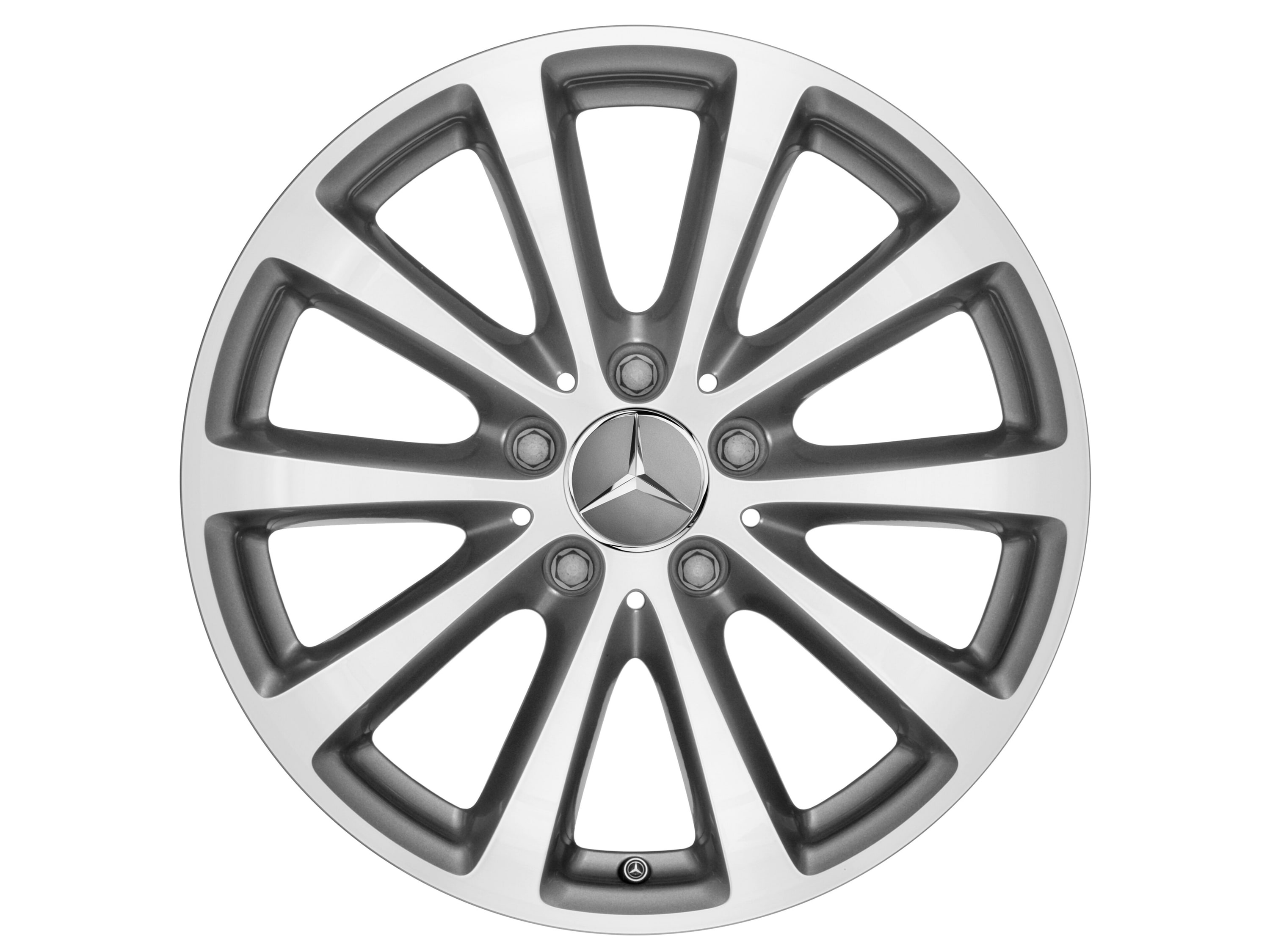 Колесный диск 7,5J×17 ET40 для Mercedes-Benz E-Class 213 / E-Class 238, передняя и задняя оси, серый Himalaya, 10 спиц — фото 1