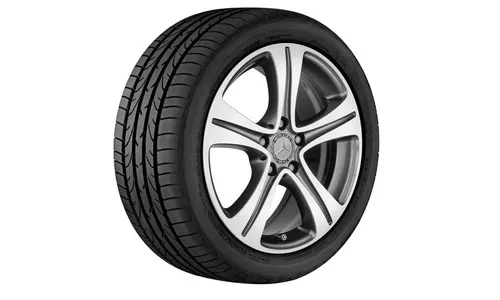 Колесный диск 8J×18 ET43 для Mercedes-Benz E-Class 213 / E-Class 238, передняя и задняя оси, серый металлик Tremolite, 5 спиц — фото 2