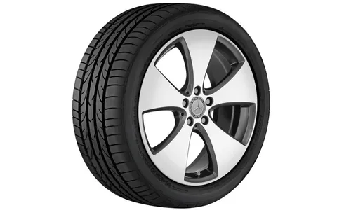 Колесный диск 8J×19 ET43 для Mercedes-Benz A238/C238/S213/W213, передняя и задняя оси, тремолитовый серый металлик, 5 спиц — фото 1