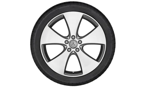 Колесный диск 8J×19 ET43 для Mercedes-Benz A238/C238/S213/W213, передняя и задняя оси, тремолитовый серый металлик, 5 спиц — фото 2