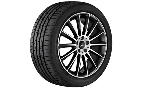 Колесный диск AMG 9J×20 ET49 для Mercedes-Benz A238/C238/W213/S213, задняя ось, чёрный, многоспицевый — фото 1