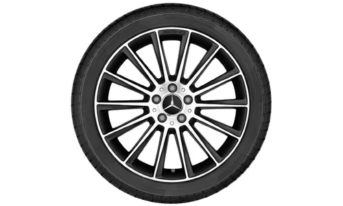 Колесный диск AMG 9J×20 ET49 для Mercedes-Benz A238/C238/W213/S213, задняя ось, чёрный, многоспицевый — фото 2