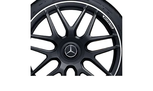 Колесный диск AMG 10J×20 ET55 для Mercedes-Benz E-Class 213, задняя ось, черный, матовый, перекрестные спицы — фото 2