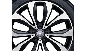 Колесный диск 9,5J×20 ET50 для Mercedes-Benz E-Class 213, задняя ось, серый металлик Tremolite, 5 двойных спиц — фото 4