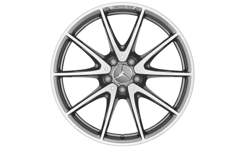 Колесный диск AMG 9,5J×19 ET52 для Mercedes-Benz E-Class 213, задняя ось, титаново-серый, многоспицевый — фото 1