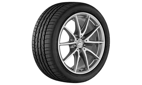 Колесный диск AMG 9,5J×19 ET52 для Mercedes-Benz E-Class 213, задняя ось, титаново-серый, многоспицевый — фото 2
