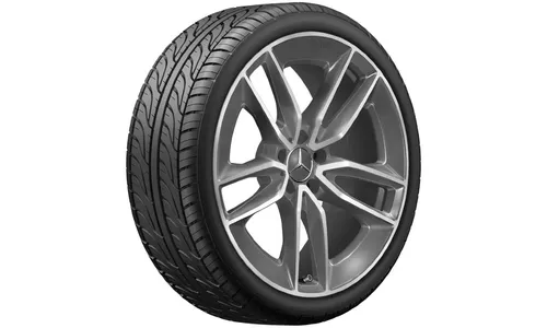 Колесный диск AMG 8J×20 ET20 для Mercedes-Benz A238/C238/S213/W213, передняя ось, танталово-серый, 5 двойных спиц — фото 1