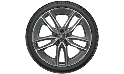 Колесный диск AMG 9J×20 ET49 для Mercedes-Benz A238/C238/S213/W213, задняя ось, танталово-серый, 5 двойных спиц — фото 2