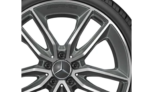 Колесный диск AMG 9J×20 ET49 для Mercedes-Benz A238/C238/S213/W213, задняя ось, танталово-серый, 5 двойных спиц — фото 3