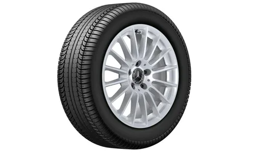 Колесный диск 7,5J×17 ET40 для Mercedes-Benz E-Class 213, передняя и задняя оси, серебристый Vanadium Silver, многоспицевый — фото 3