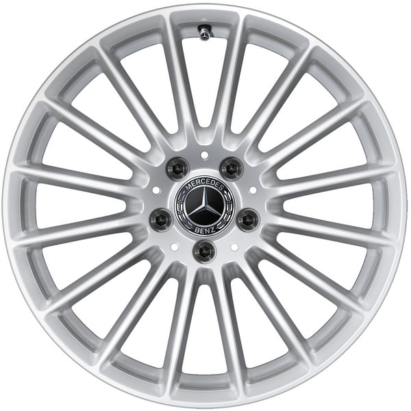 Колесный диск 8J×18 ET43 для Mercedes-Benz E-Class 213, передняя и задняя оси, серебристый Vanadium Silver, многоспицевый — фото 1
