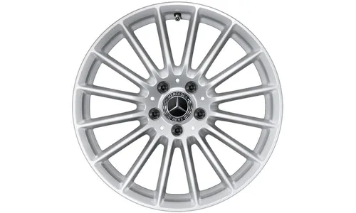 Колесный диск 8J×18 ET43 для Mercedes-Benz E-Class 213, передняя и задняя оси, серебристый Vanadium Silver, многоспицевый — фото 1