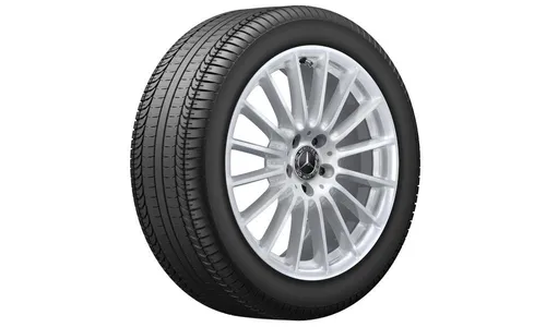Колесный диск 8J×18 ET43 для Mercedes-Benz E-Class 213, передняя и задняя оси, серебристый Vanadium Silver, многоспицевый — фото 2