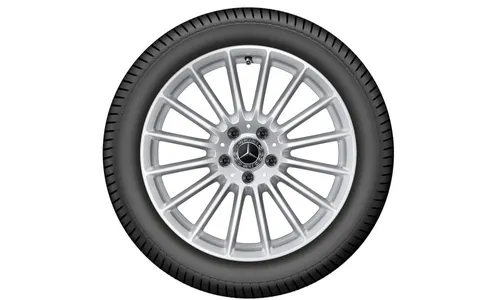 Колесный диск 8J×18 ET43 для Mercedes-Benz E-Class 213, передняя и задняя оси, серебристый Vanadium Silver, многоспицевый — фото 3