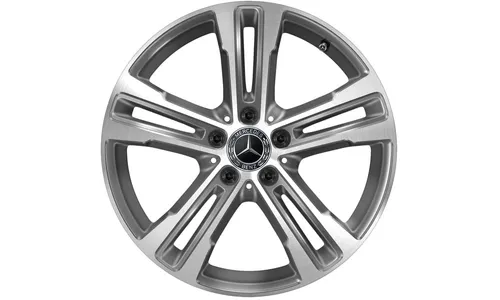 Колесный диск 8J×18 ET43 для Mercedes-Benz E-Class 213, передняя и задняя оси, серый металлик Tremolite, 5 двойных спиц — фото 1