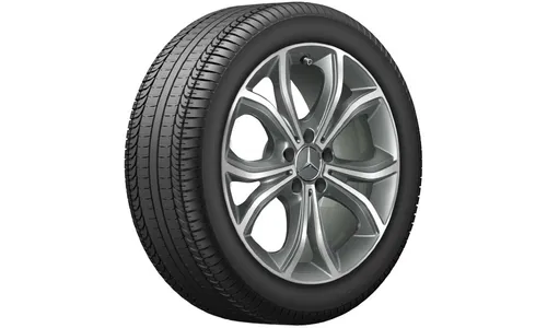Колесный диск 8J×18 ET43 для Mercedes-Benz W213, передняя и задняя оси, титаново-серый — фото 1