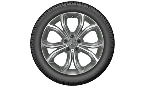 Колесный диск 8J×18 ET43 для Mercedes-Benz W213, передняя и задняя оси, титаново-серый — фото 2