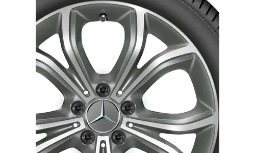 Колесный диск 8J×18 ET43 для Mercedes-Benz W213, передняя и задняя оси, титаново-серый — фото 3