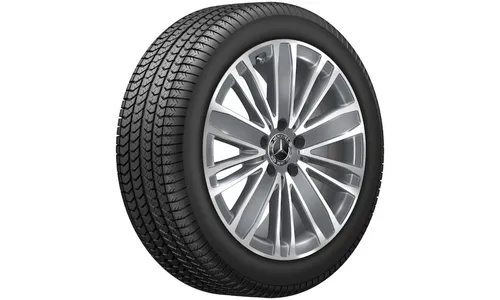 Колесный диск 9J×18 ET52,5 для Mercedes-Benz A238/C238/S213/W213, задняя ось, тремолитовый серый металлик, с алмазной проточкой, 5 двойных спиц — фото 2
