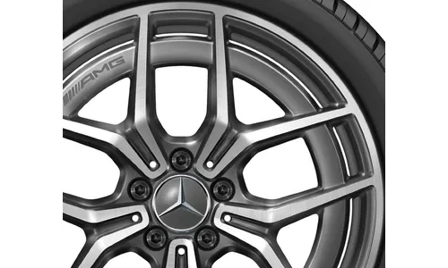 Колесный диск AMG 9J×19 ET49 для Mercedes-Benz A238/C238/S213/W213, задняя ось, танталово-серый, 5 двойных спиц — фото 3