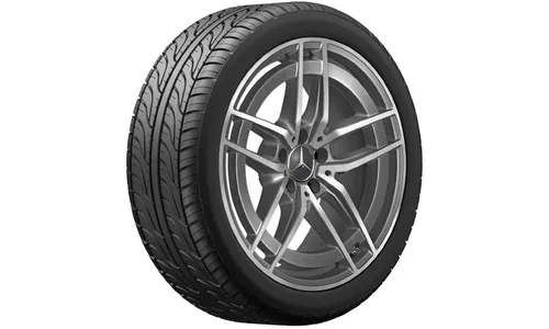 Колесный диск AMG 9J×19 ET49 для Mercedes-Benz A238/C238/S213/W213, задняя ось, танталово-серый, 5 двойных спиц — фото 1