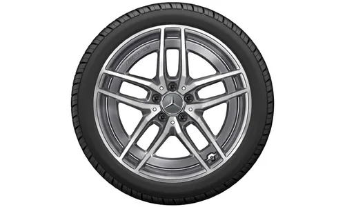Колесный диск AMG 9J×19 ET49 для Mercedes-Benz A238/C238/S213/W213, задняя ось, танталово-серый, 5 двойных спиц — фото 2