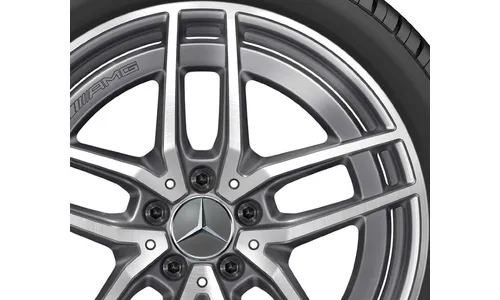Колесный диск AMG 9J×19 ET49 для Mercedes-Benz A238/C238/S213/W213, задняя ось, танталово-серый, 5 двойных спиц — фото 3