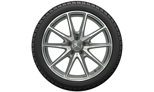 Колесный диск AMG 8J×19 ET43 для Mercedes-Benz E-Class 213, передняя ось, титаново-серый, с алмазной проточкой, 10 спиц — фото 4
